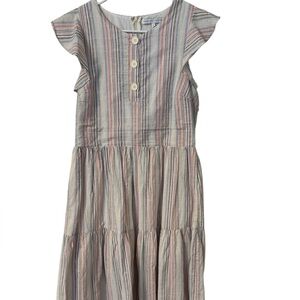 English Factory Multicolor Striped Cotton Dress